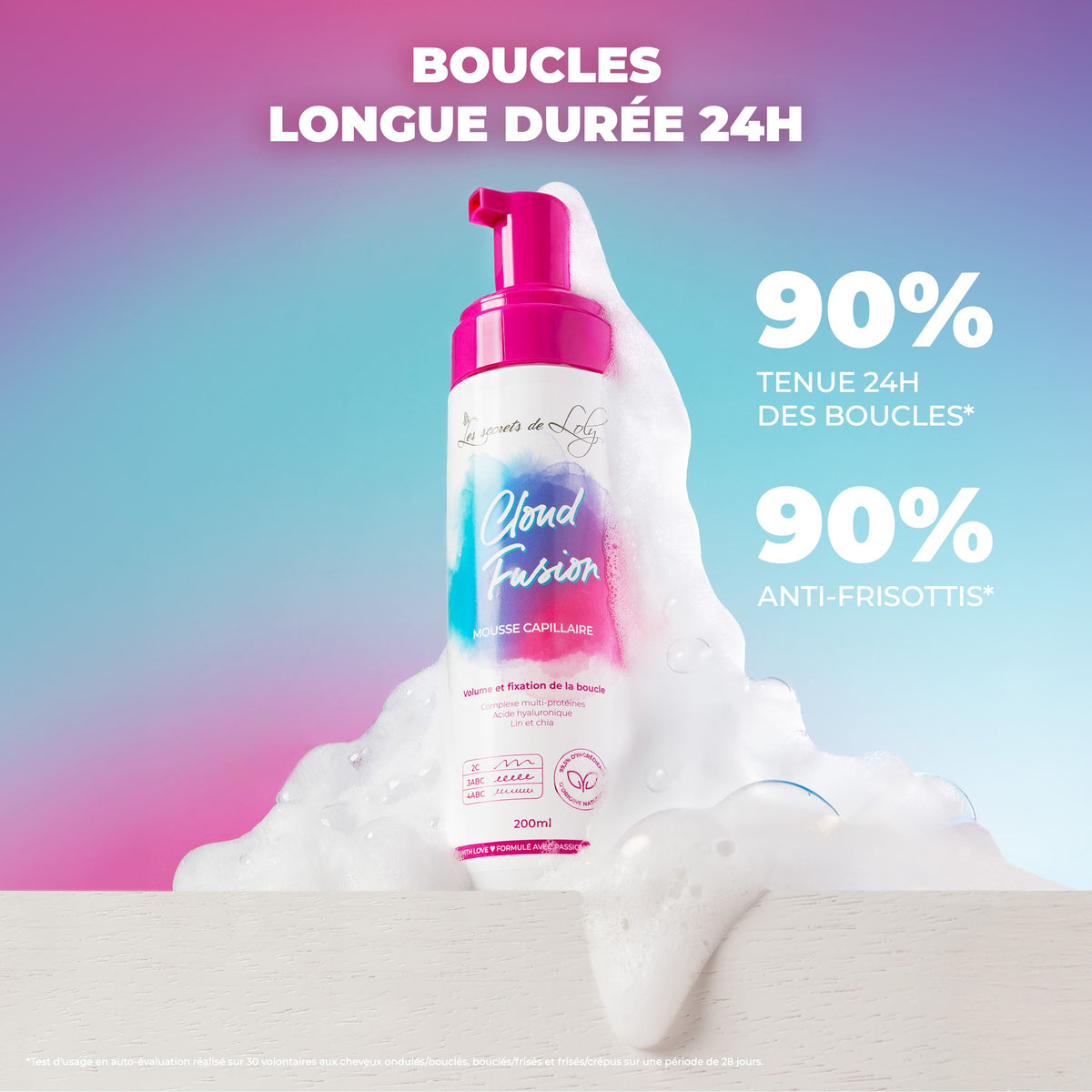 Cloud Fusion - Mousse capillaire fixante - 200ml