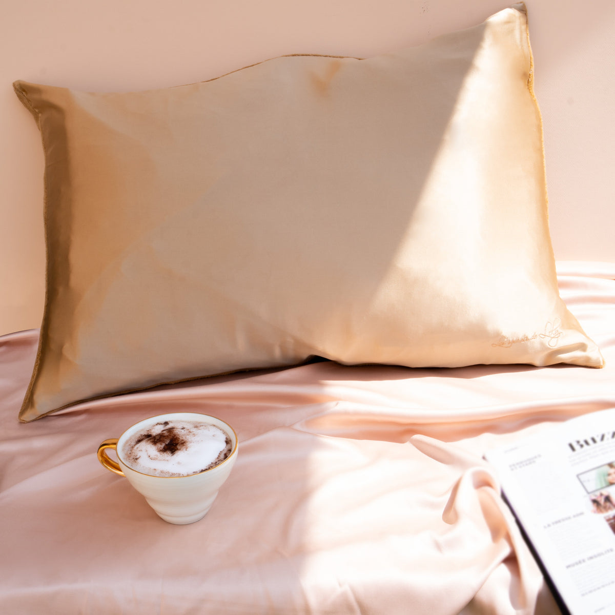 Kiss Pillow Caramel - Taie d'oreiller